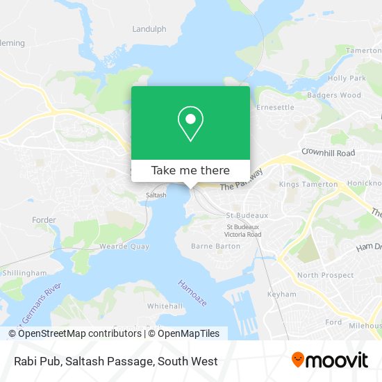 Rabi Pub, Saltash Passage map