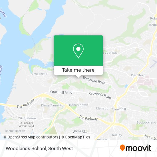 Woodlands School map