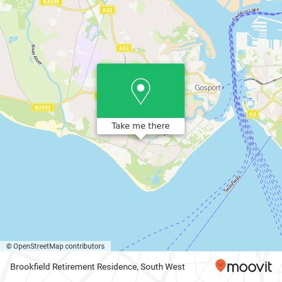Brookfield Retirement Residence, 1 Clayhall Road Gosport Gosport PO12 2BY map