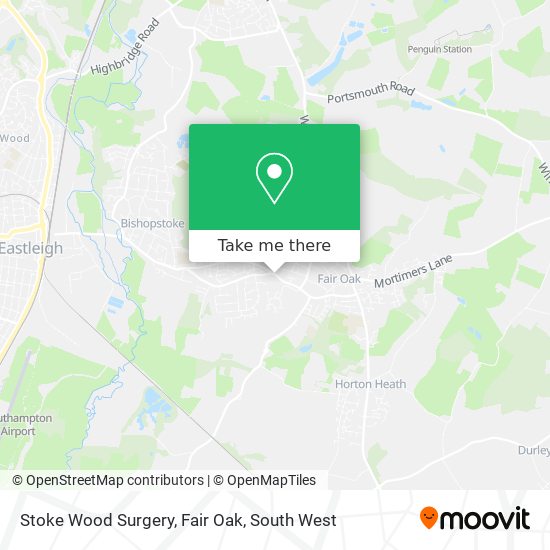 Stoke Wood Surgery, Fair Oak map