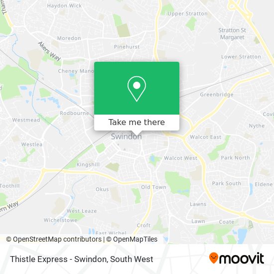Thistle Express - Swindon map