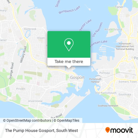 The Pump House Gosport map