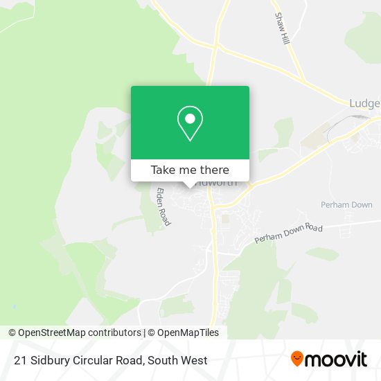 21 Sidbury Circular Road map