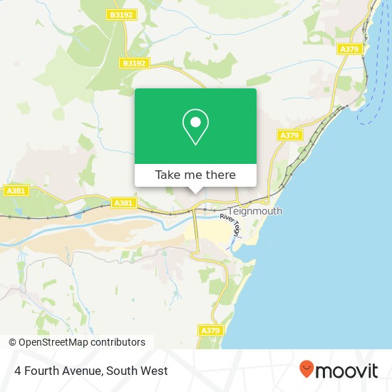 4 Fourth Avenue, Teignmouth Teignmouth map