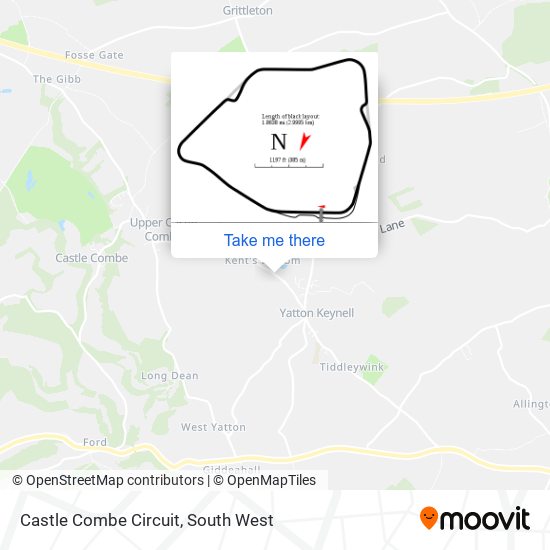 Castle Combe Circuit map