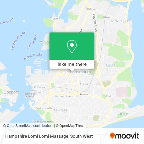 Hampshire Lomi Lomi Massage map