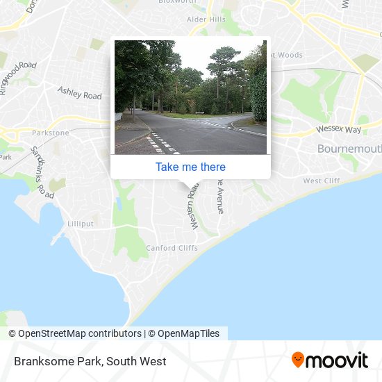 Branksome Park map