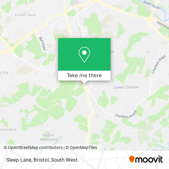 Sleep Lane, Bristol map