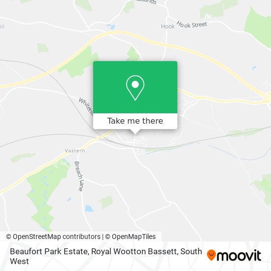 Beaufort Park Estate, Royal Wootton Bassett map