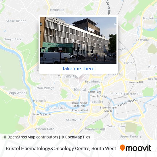 Bristol Haematology&Oncology Centre map
