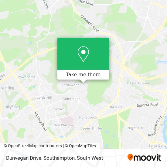 Dunvegan Drive, Southampton map