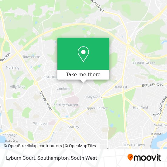 Lyburn Court, Southampton map