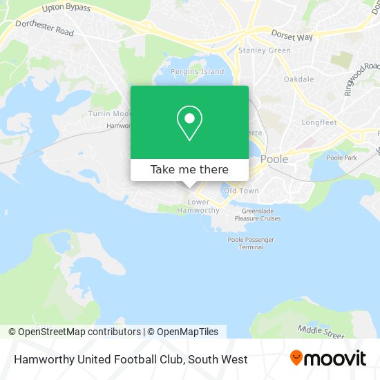 Hamworthy United Football Club map