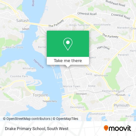 Drake Primary School map