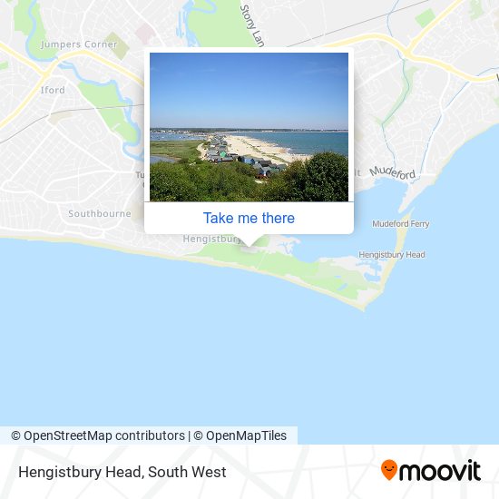Hengistbury Head map