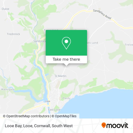 Looe Bay, Looe, Cornwall map