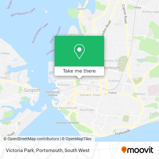 Victoria Park, Portsmouth map