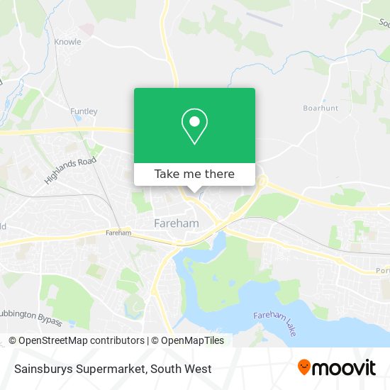 Sainsburys Supermarket map