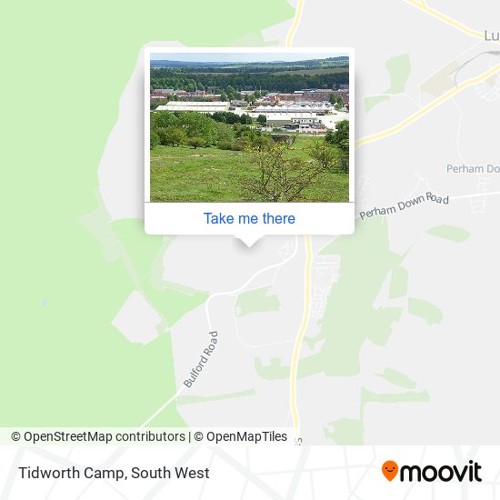 Tidworth Camp map