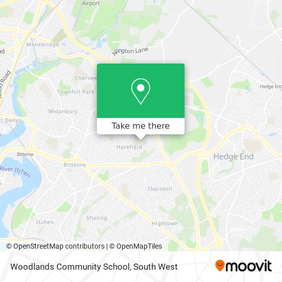 Woodlands Community School map