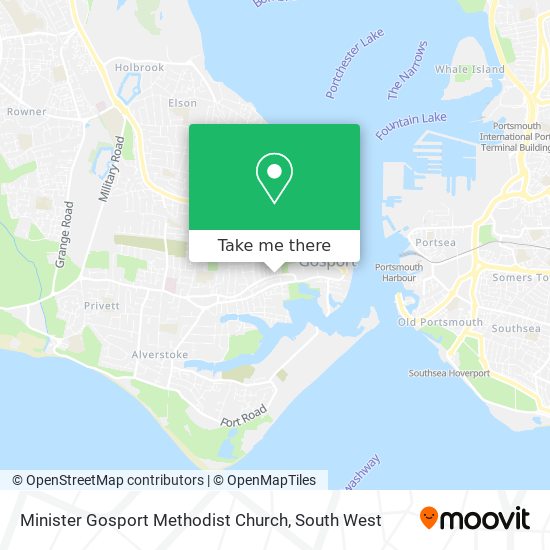Minister Gosport Methodist Church map