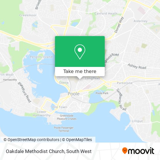 Oakdale Methodist Church map