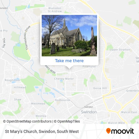 St Mary's Church, Swindon map