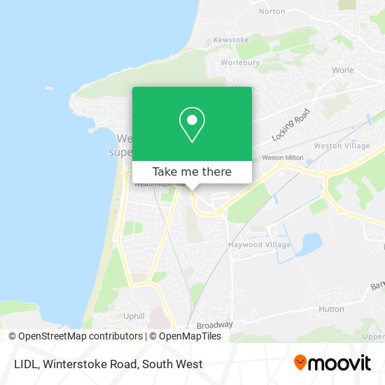 LIDL, Winterstoke Road map