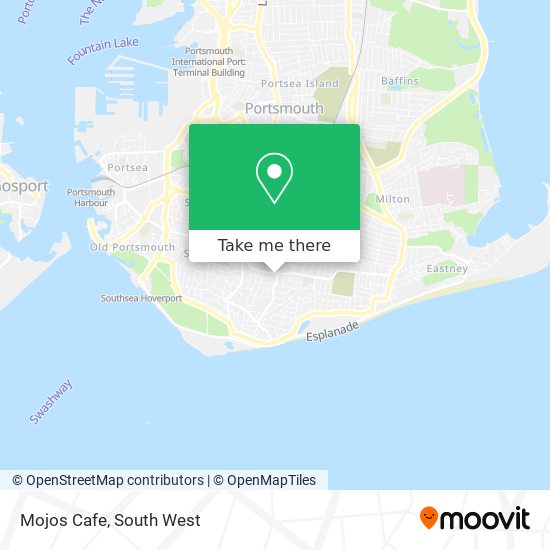 Mojos Cafe map
