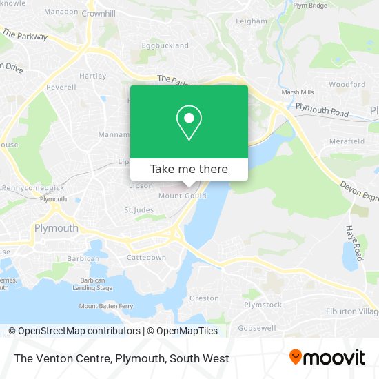 The Venton Centre, Plymouth map