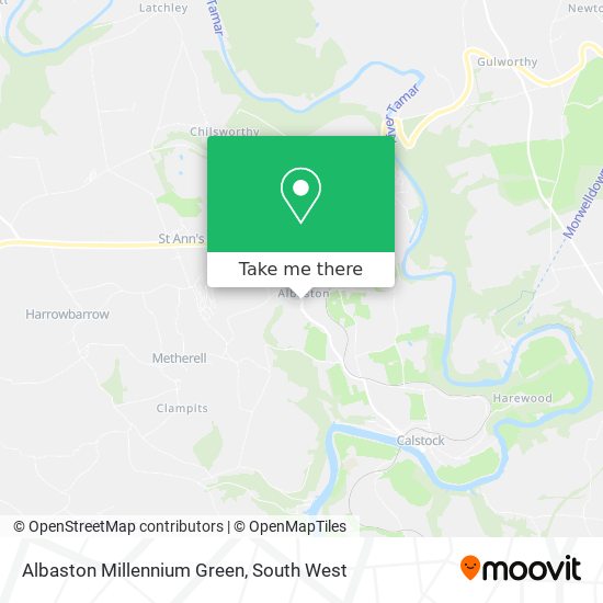 Albaston Millennium Green map