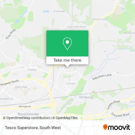 Tesco Superstore map