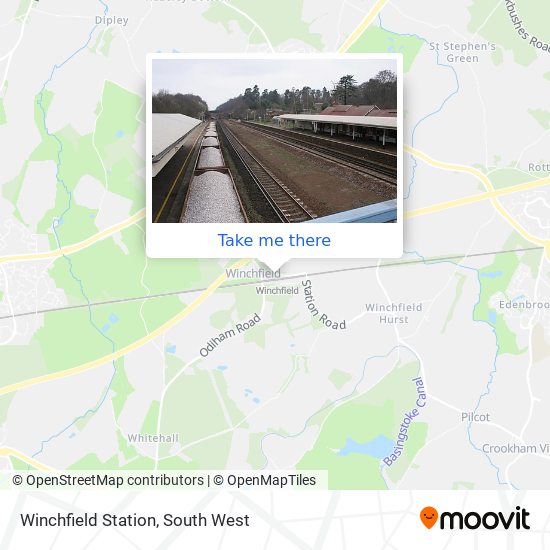 Winchfield Station map