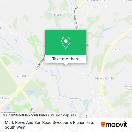 Mark Rowe And Son Road Sweeper & Planer Hire map