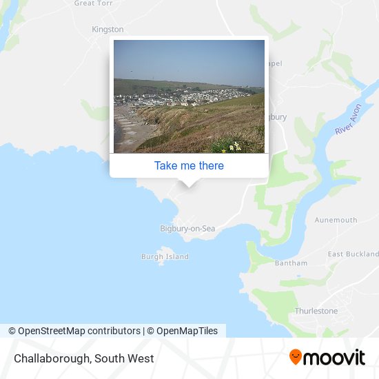 Challaborough map