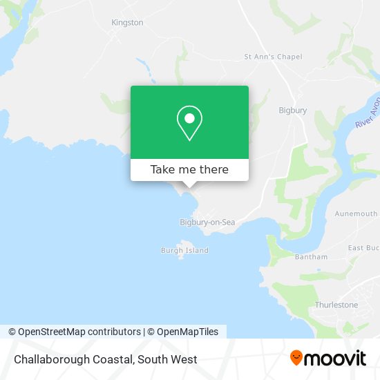 Challaborough Coastal map