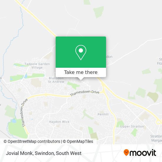 Jovial Monk, Swindon map