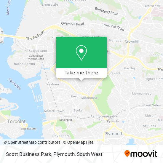 Scott Business Park, Plymouth map