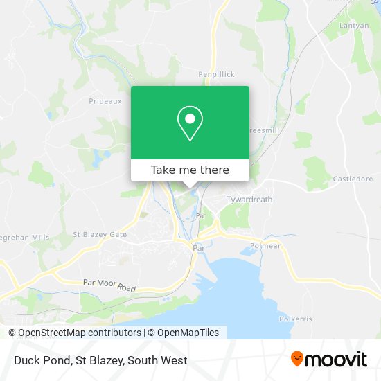 Duck Pond, St Blazey map