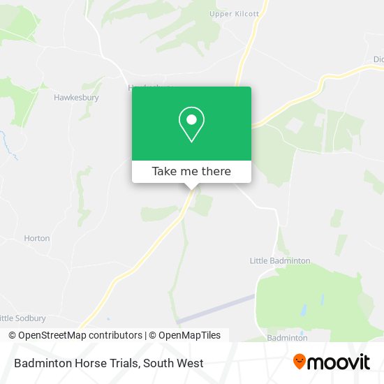 Badminton Horse Trials map