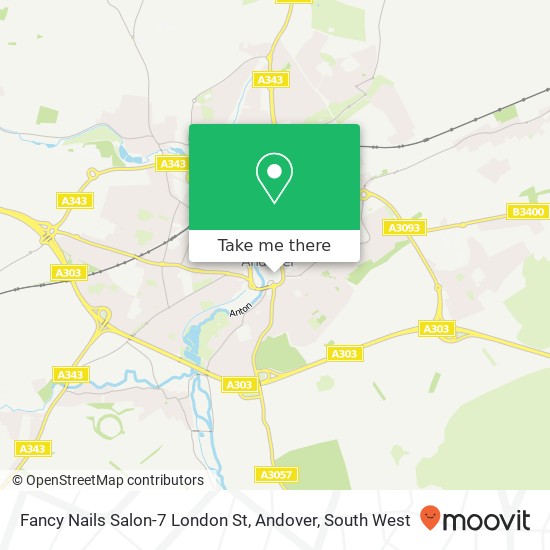 Fancy Nails Salon-7 London St, Andover, 7 London Street Andover Andover SP10 2NU map