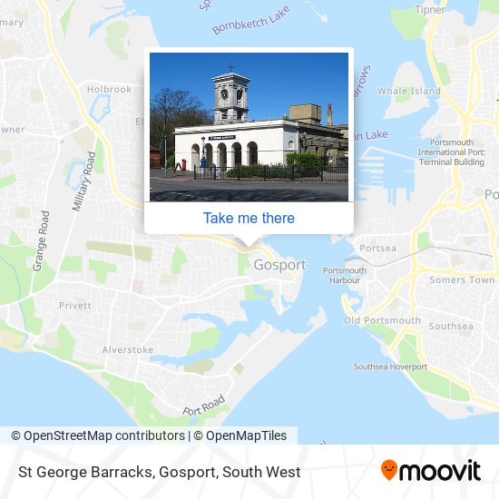 St George Barracks, Gosport map