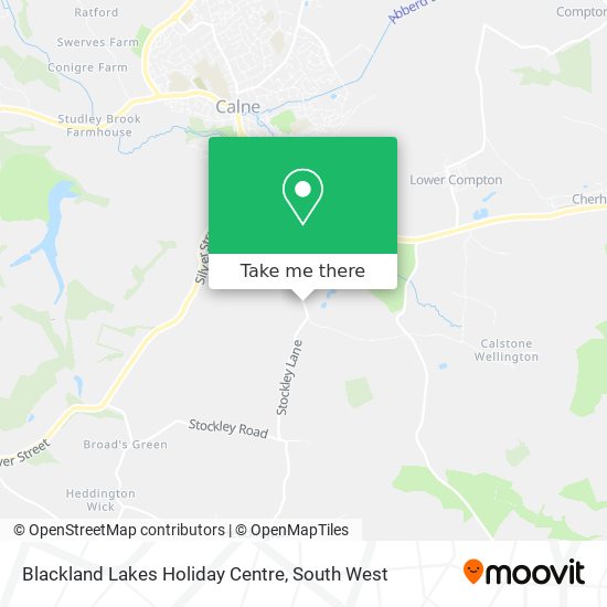 Blackland Lakes Holiday Centre map