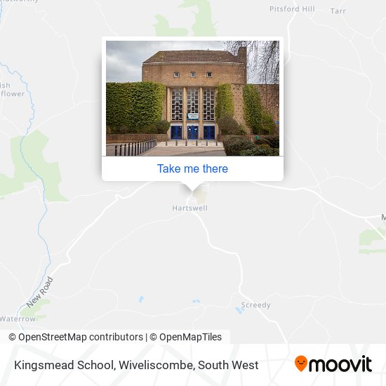 Kingsmead School, Wiveliscombe map