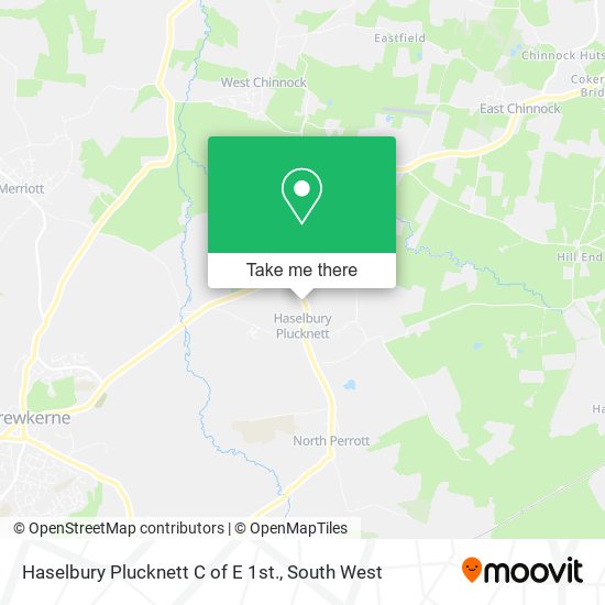 Haselbury Plucknett C of E 1st. map