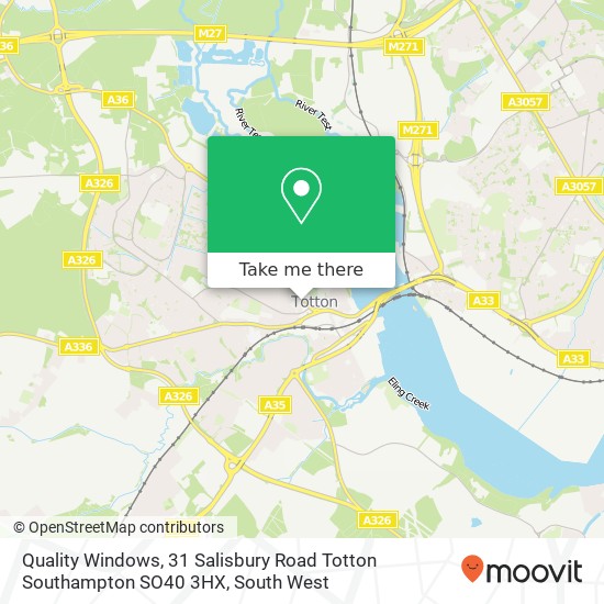 Quality Windows, 31 Salisbury Road Totton Southampton SO40 3HX map