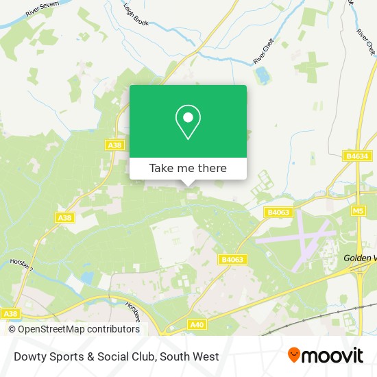 Dowty Sports & Social Club map
