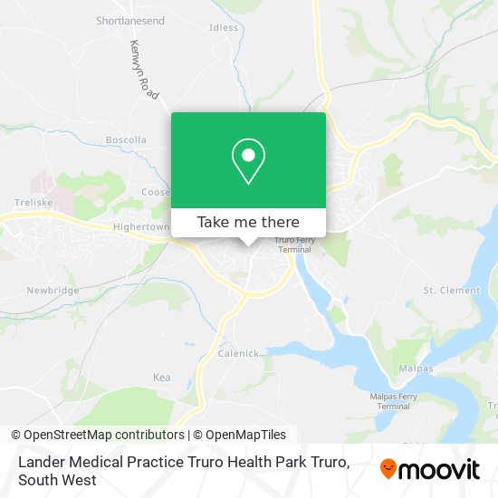 Lander Medical Practice Truro Health Park Truro map