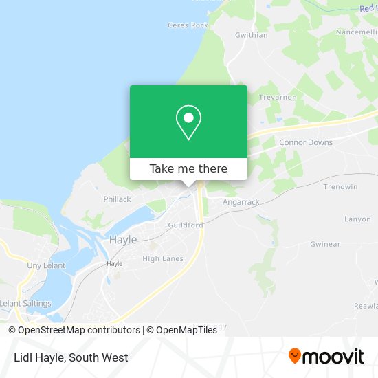 Lidl Hayle map