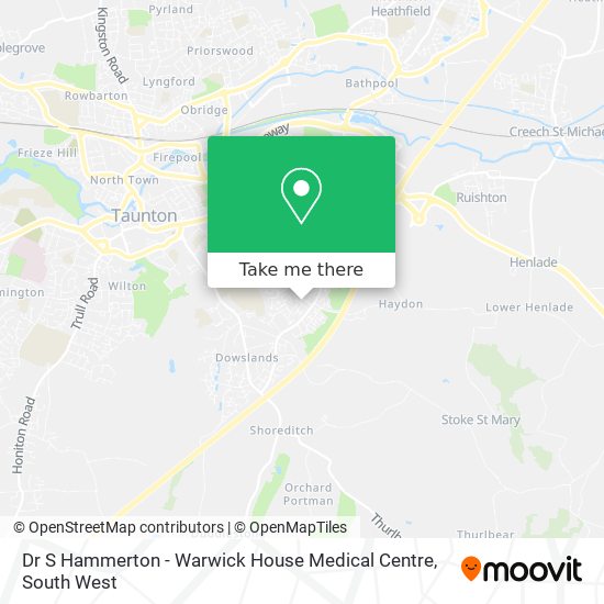 Dr S Hammerton - Warwick House Medical Centre map